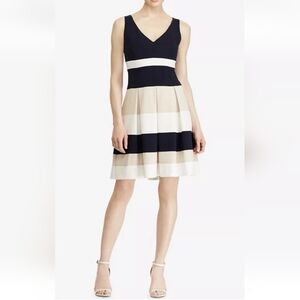 Lauren Ralph Lauren Color Block Nautical Dress